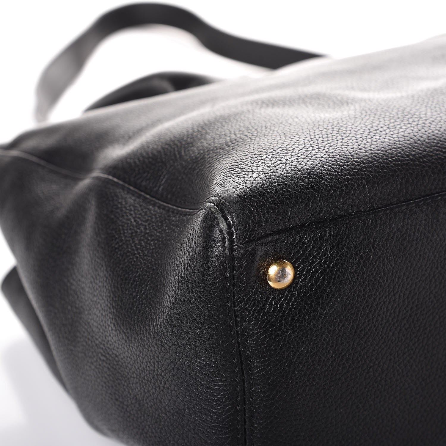 Chanel Calfskin Cerf Executive Shopper Tote Black 11 of 12