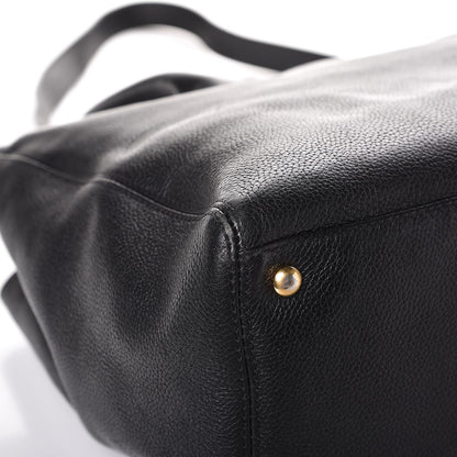Chanel Calfskin Cerf Executive Shopper Tote Black 11 of 12