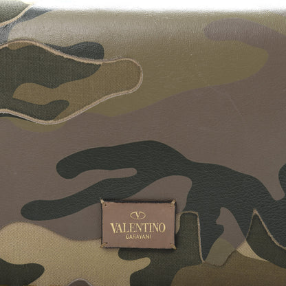 Valentino Garavani Nappa Canvas Camouflage Rockstud Wristlet Clutch Multicolor 14 of 14