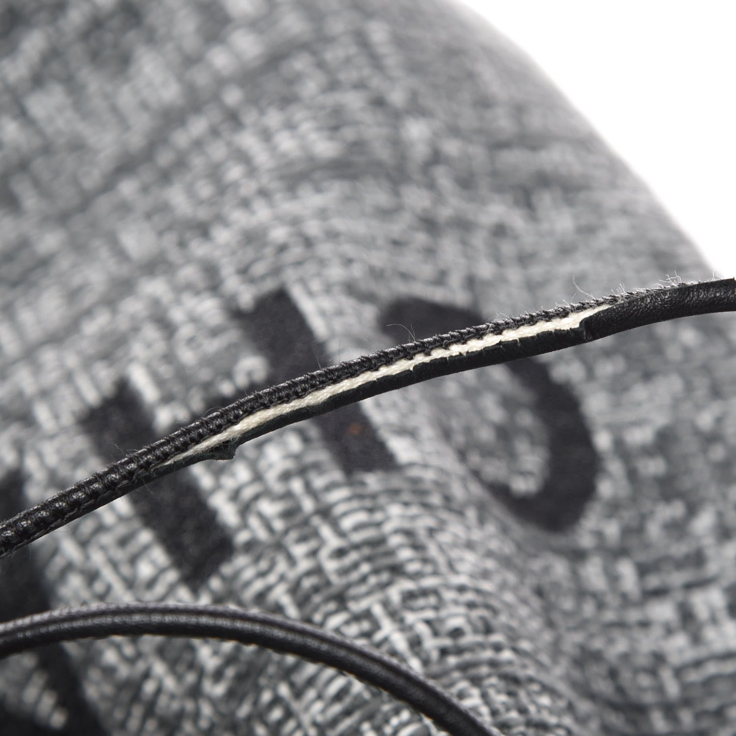 Chanel Canvas Large Deauville Backpack Charcoal 11 of 11