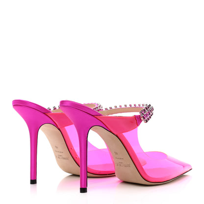 Jimmy Choo Plexi Crystal Bing 100 Pumps 40 Hot Pink 4 of 9