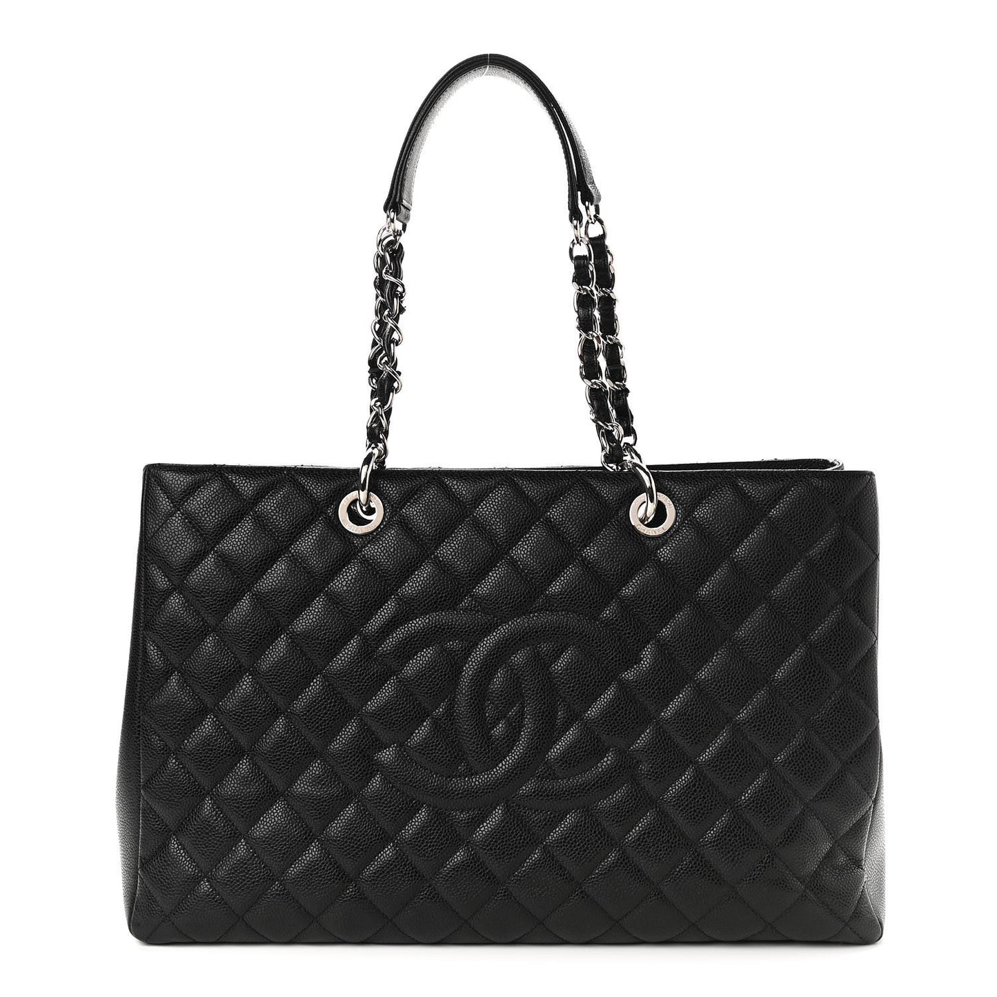 Caviar Quilted XL Grand Shopping Tote GST Black