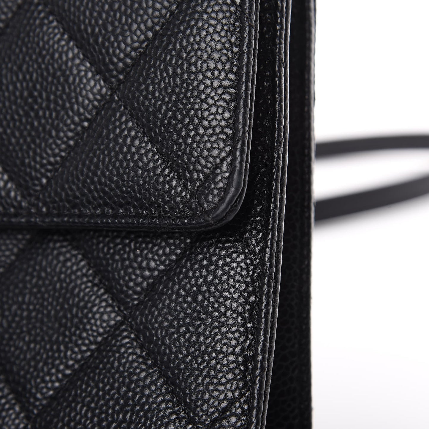 Caviar Quilted Large Retro Class Flap Black
