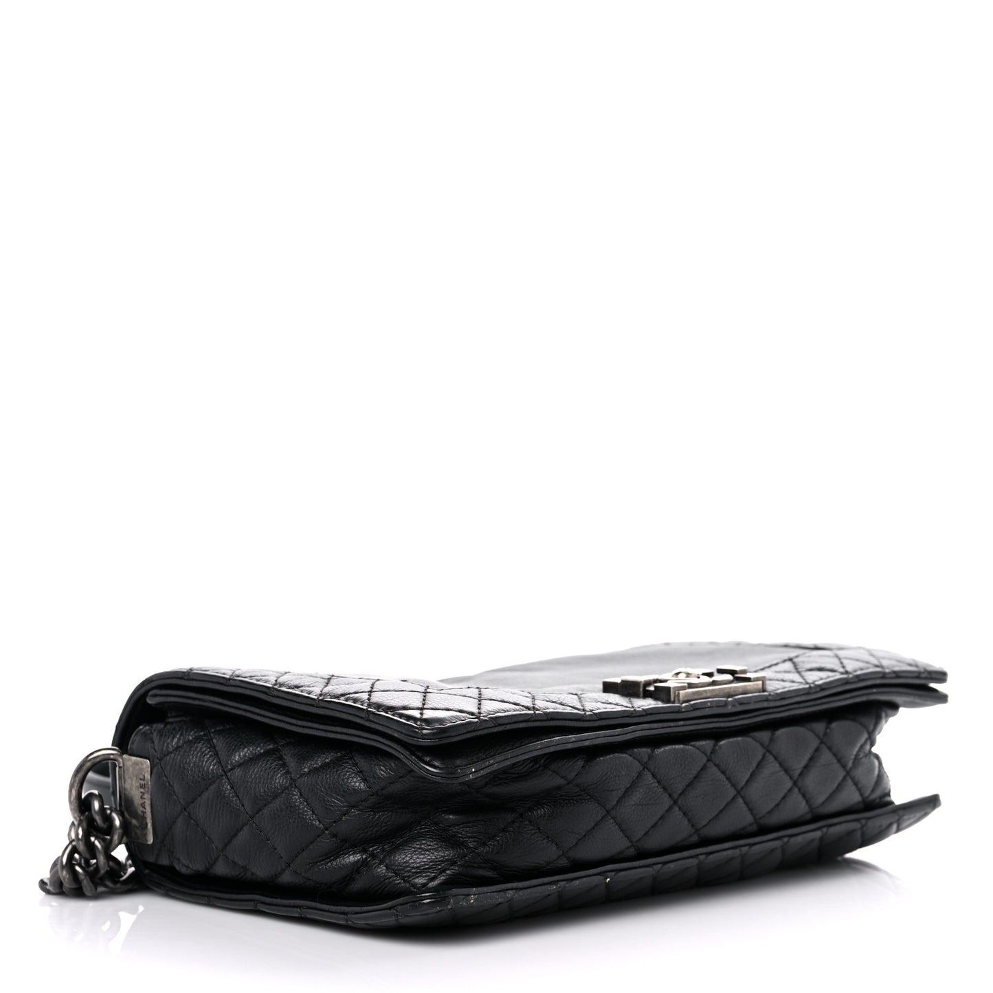 Calfskin New Medium Boy Reverso Flap Black