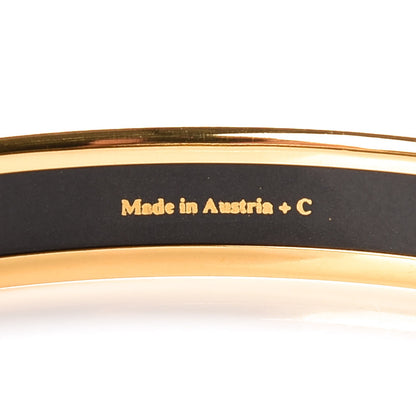 Hermes Enamel Printed Narrow Ribbon Bracelet 62 4 of 5