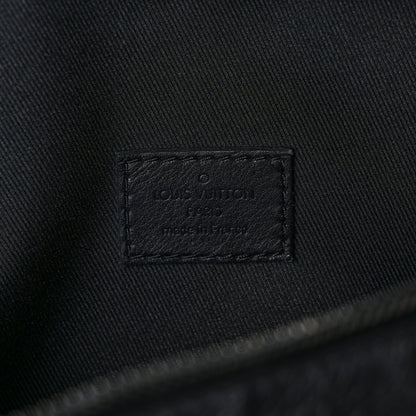 Louis Vuitton Calfskin Monogram Shadow Discovery Bumbag Black 6 of 8