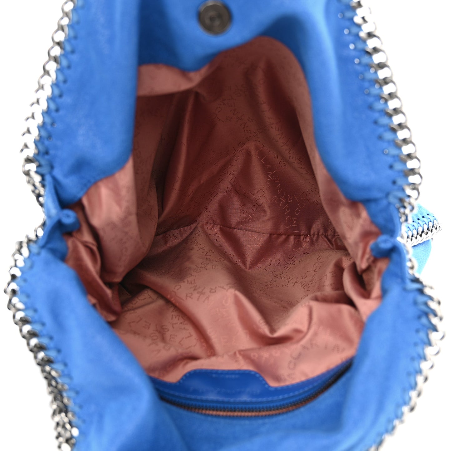 Shaggy Deer Falabella Fold Over Tote Royal Blue