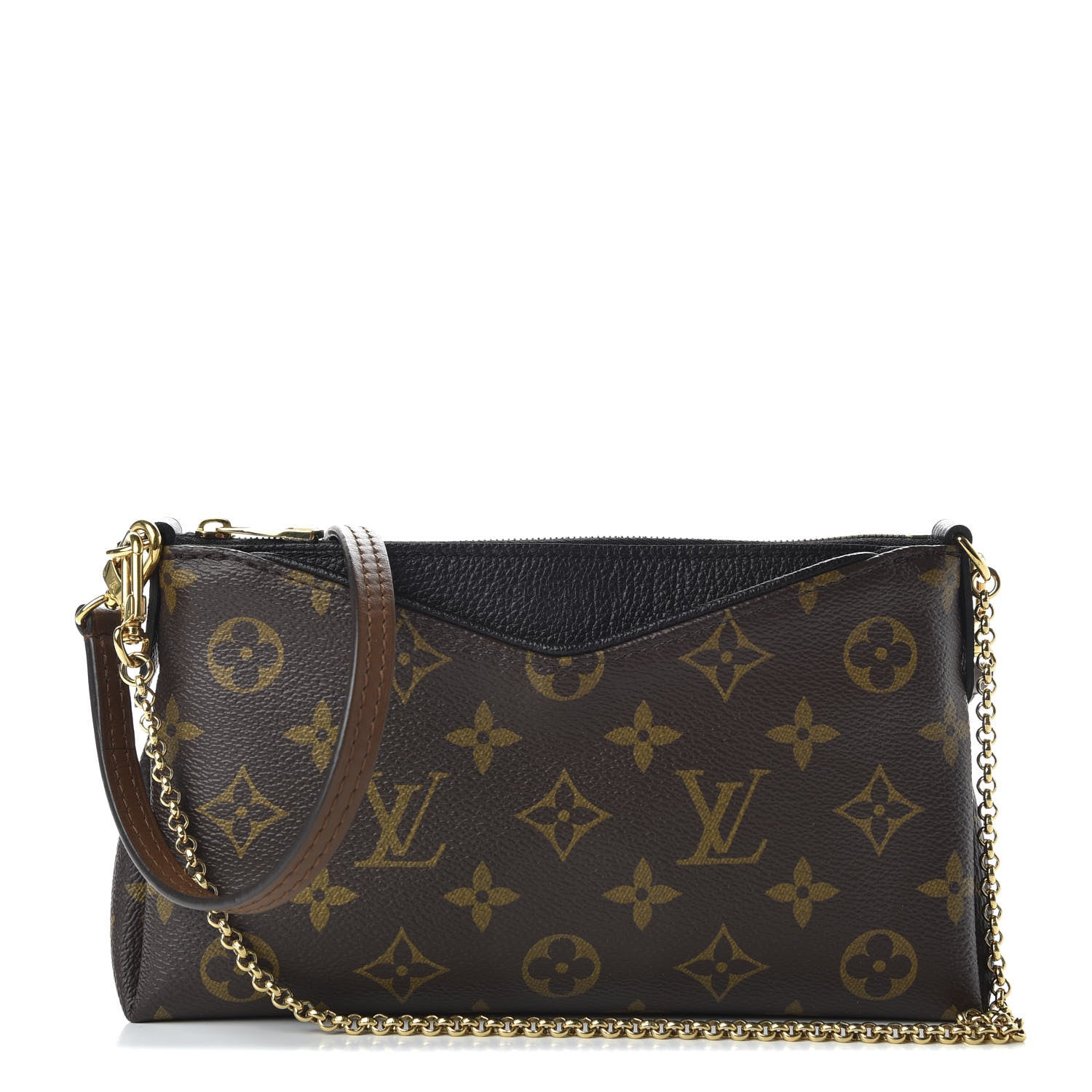 Louis Vuitton Monogram Pallas Clutch Black 1 of 10