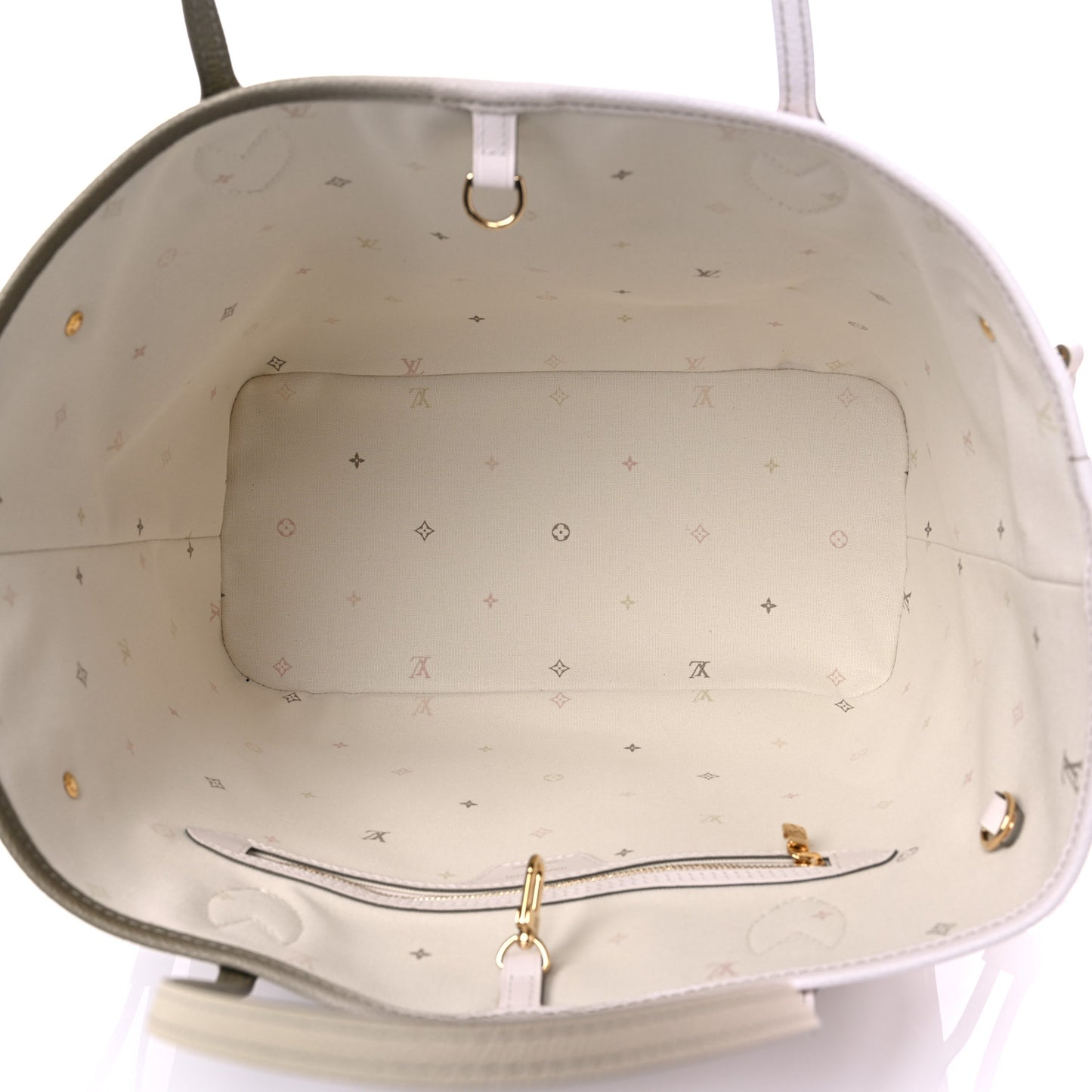 Monogram Giant Spring In The City Neverfull MM Sunset Kaki