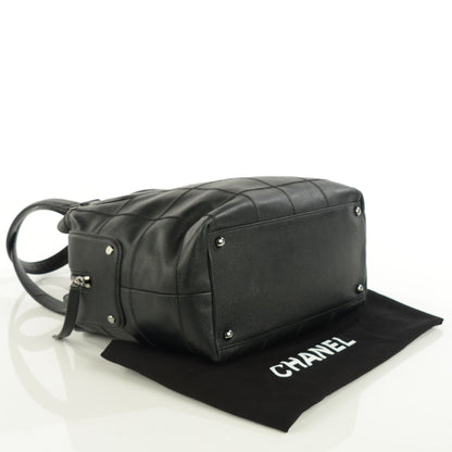 Chanel Caviar Square Stitched Tote Black 4 of 8