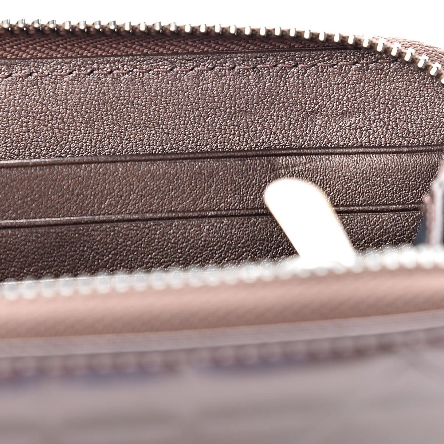Patent Cannage Zip Around Wallet