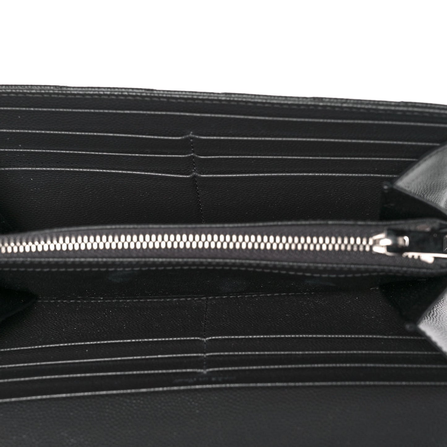 Grain De Poudre Matelasse Chevron Monogram Flap Wallet Coal