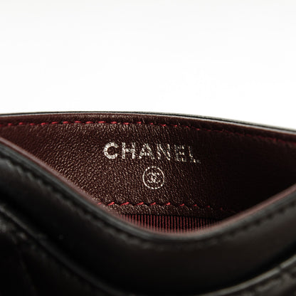Chanel Lambskin Quilted Card Holder Black 7 of 8