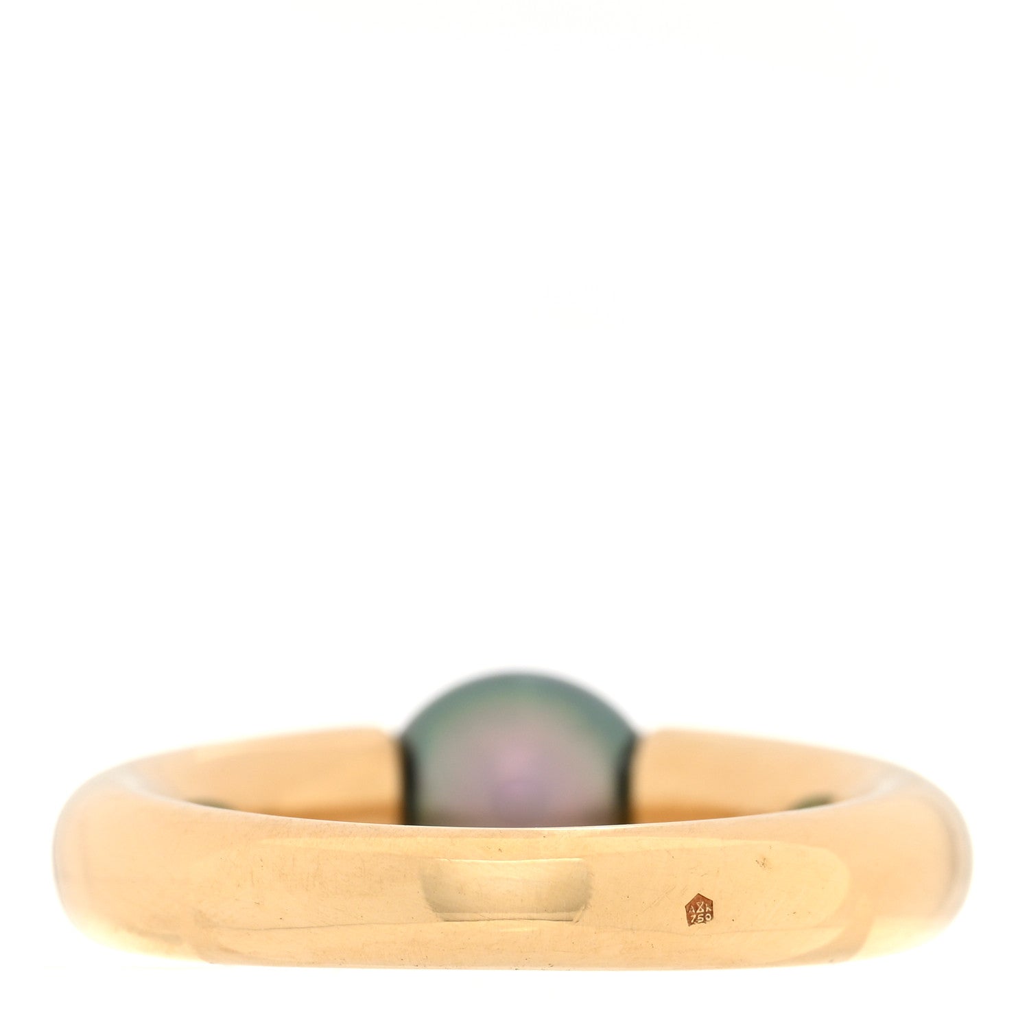 Cartier 18K Yellow Gold South Sea Tahitian Pearl 8mm Perla Ring 55 7.25 3 of 5