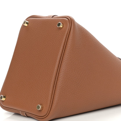 Hermes Taurillon Clemence Picotin Lock 18 PM Gold 9 of 10