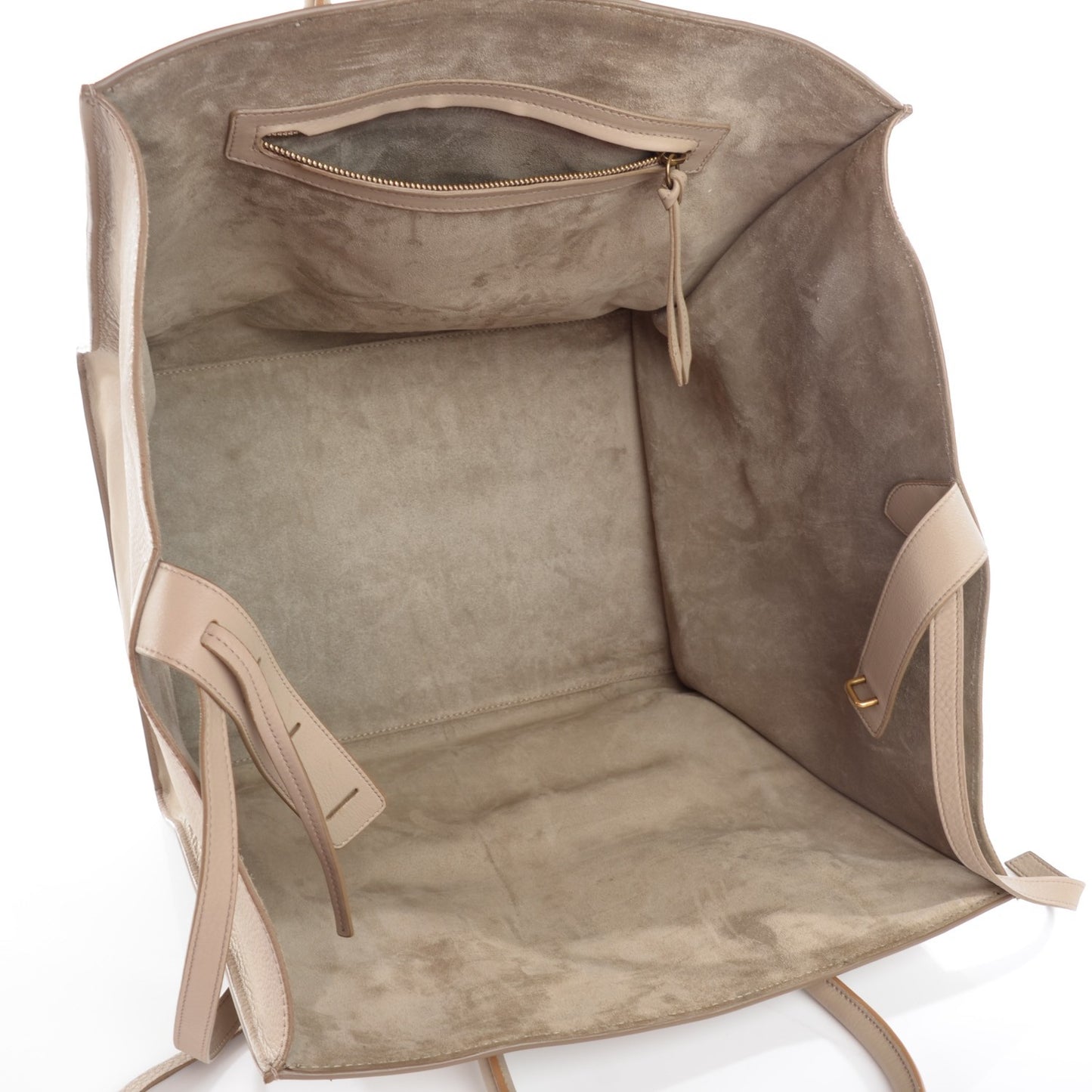Supple Calfskin Large Phantom Luggage Dune