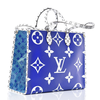 Louis Vuitton Monogram Giant Hawaii Onthego Blue 4 of 10