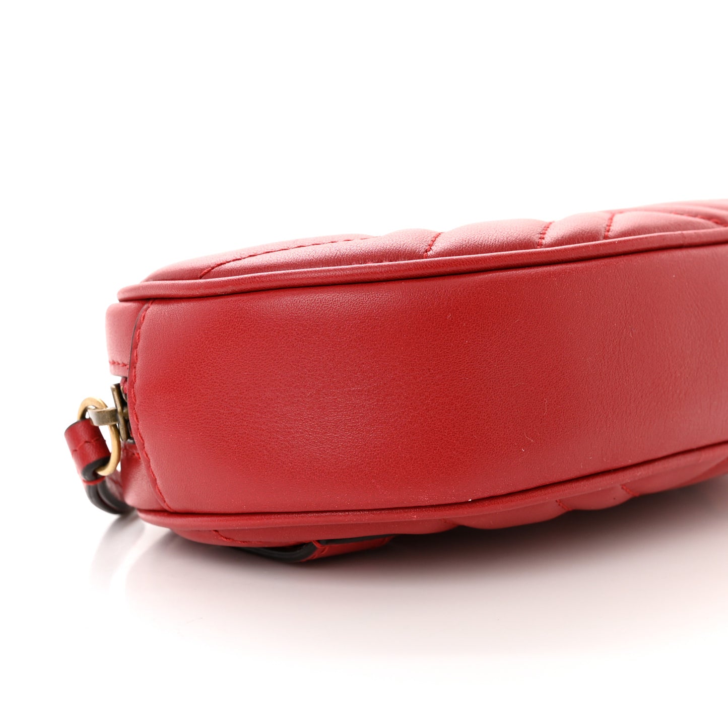 Calfskin Matelasse GG Marmont Belt Bag 85 34 Hibiscus Red