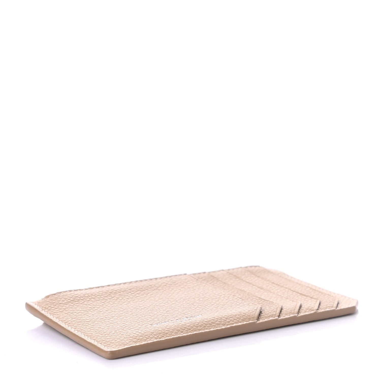 Saint Laurent Grained Calfskin 5 Fragments Zip Pouch Card Holder Nude 4 of 6