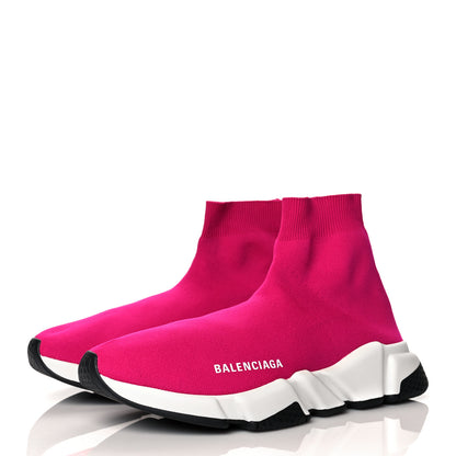 Balenciaga Neoprene Knit Womens Speed Sneakers 40 Rose Fuchsia 3 of 7
