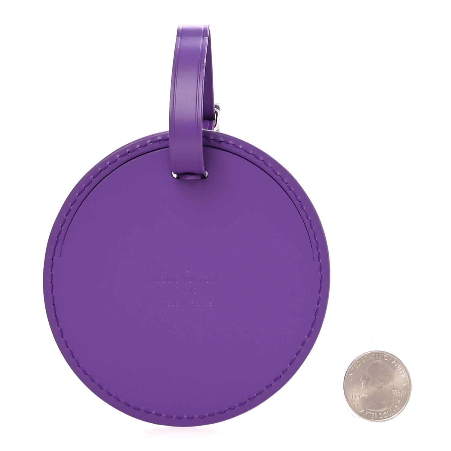 Louis Vuitton Calfskin Colormania Luggage Tag Purple 1839052