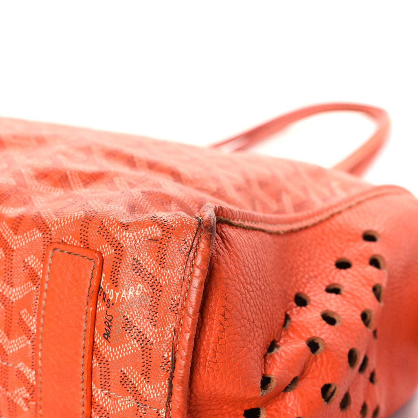 Goyardine Sac Hardy Pet Carrier PM Orange