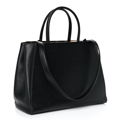 Fendi Vitello Elite Regular 2Jours Tote Black 3 of 16