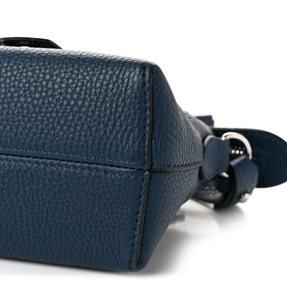 Cuoio Romano Selleria Sintetica Tape Stitch Mini By The Way Boston Bag  Placca Argento