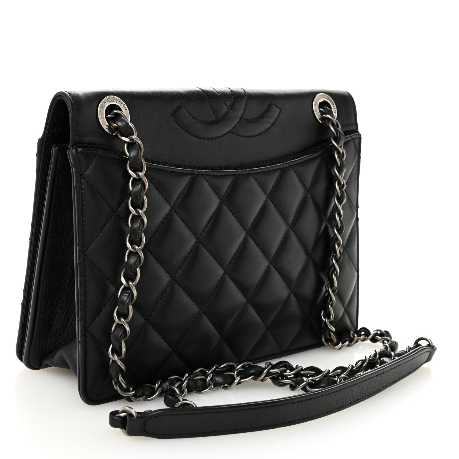 Chanel Calfskin Quilted Ballerine Flap Black 3 of 12