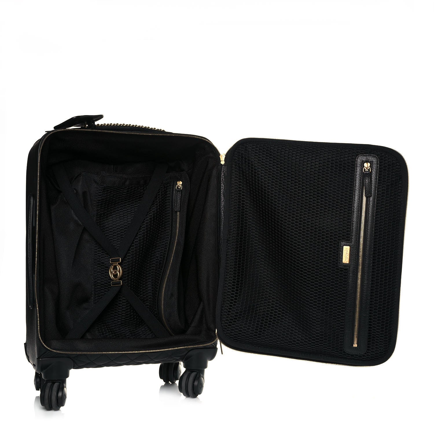 Chanel Calfskin Quilted Coco Case Trolley Black 5 of 18