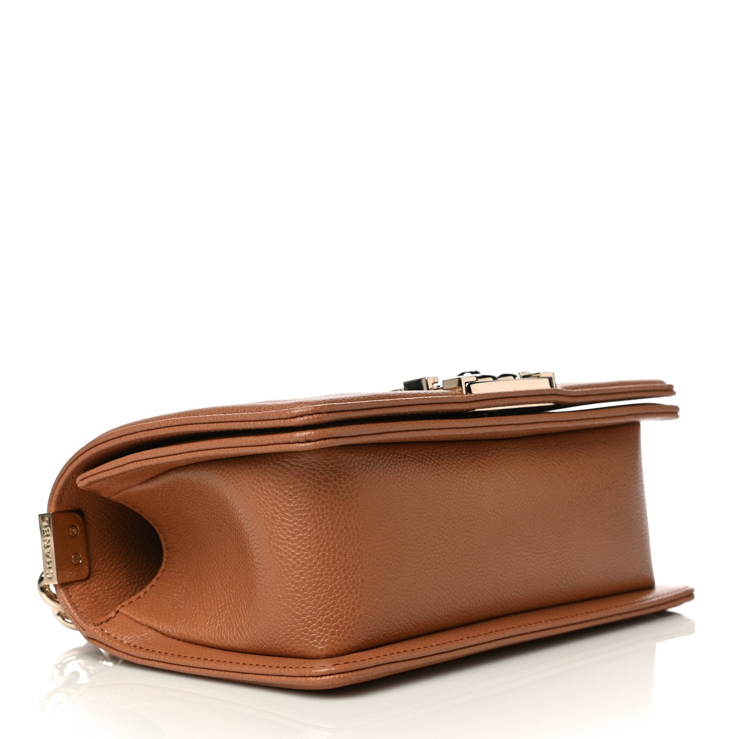 Caviar Quilted Small Boy Flap Brown