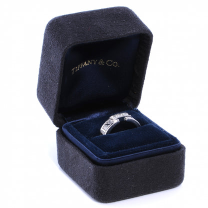 Tiffany 18k White Gold Diamond Atlas Ring 4.5 3 of 6