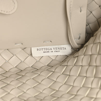 Bottega Veneta Nappa Intrecciato Beaded Medium Cabat Cream 7 of 10