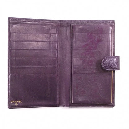 Chanel Caviar CC Wallet Clutch Purple 6 of 10