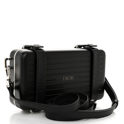 Christian Dior X RIMOWA Aluminum Personal Clutch On Strap Black 3 of 10