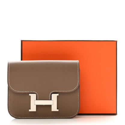 Hermes Evercolor Constance Slim Wallet Etoupe 9 of 9