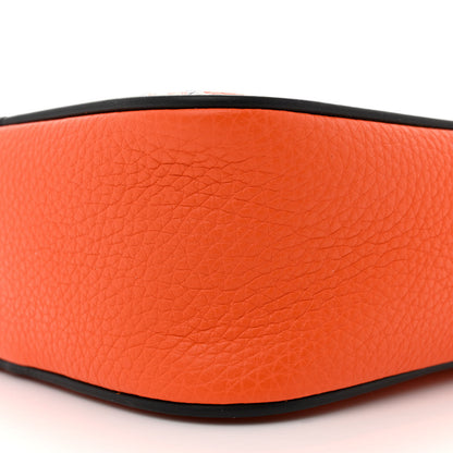 Versace Grained Calfskin Messenger Bag Orange 9 of 9