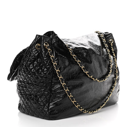 Chanel Vinyl XXL Rock and Chain Flap Black 3 of 11