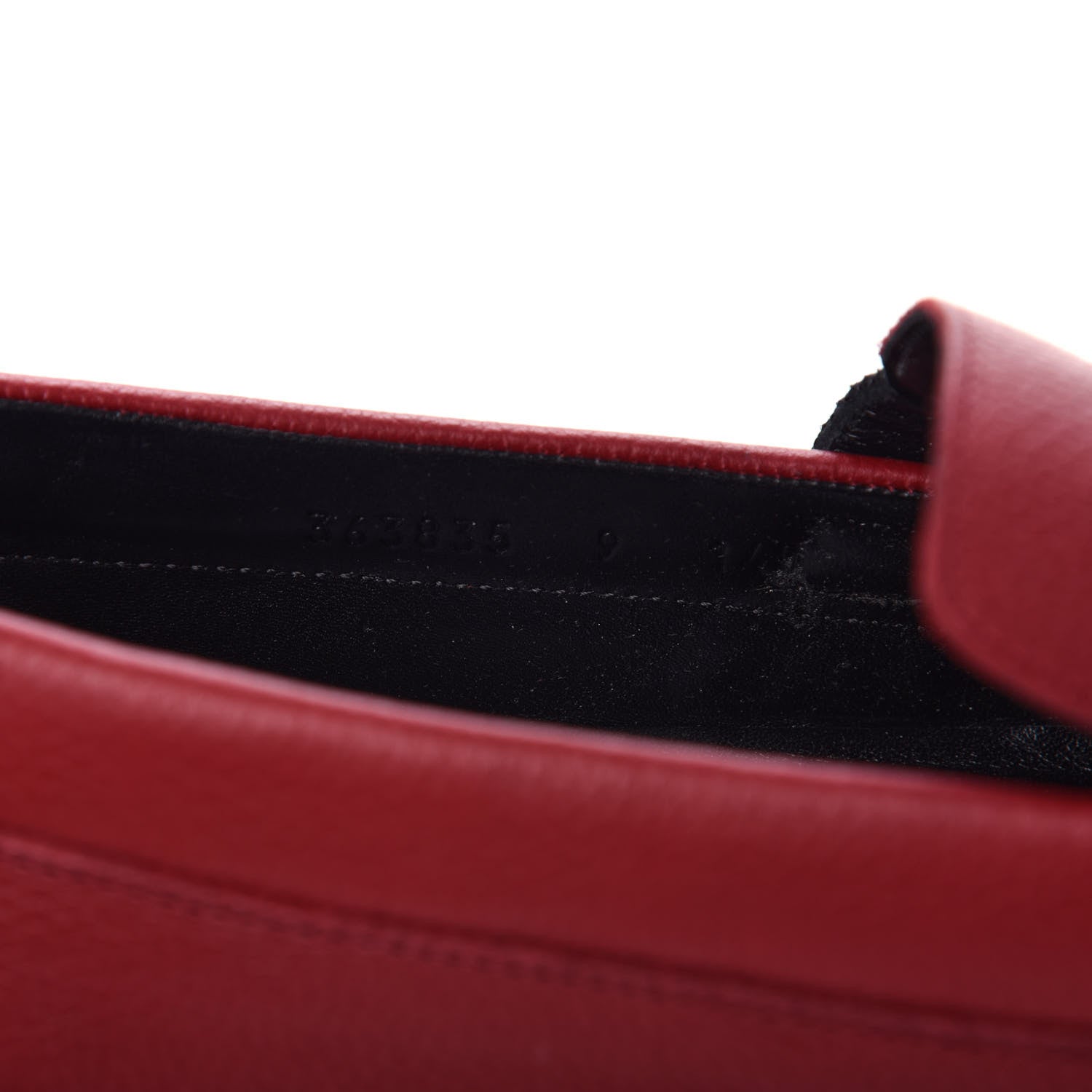 Gucci Calfskin Web Mens Driver Loafers 9 Red 10 of 11