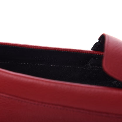 Gucci Calfskin Web Mens Driver Loafers 9 Red 10 of 11