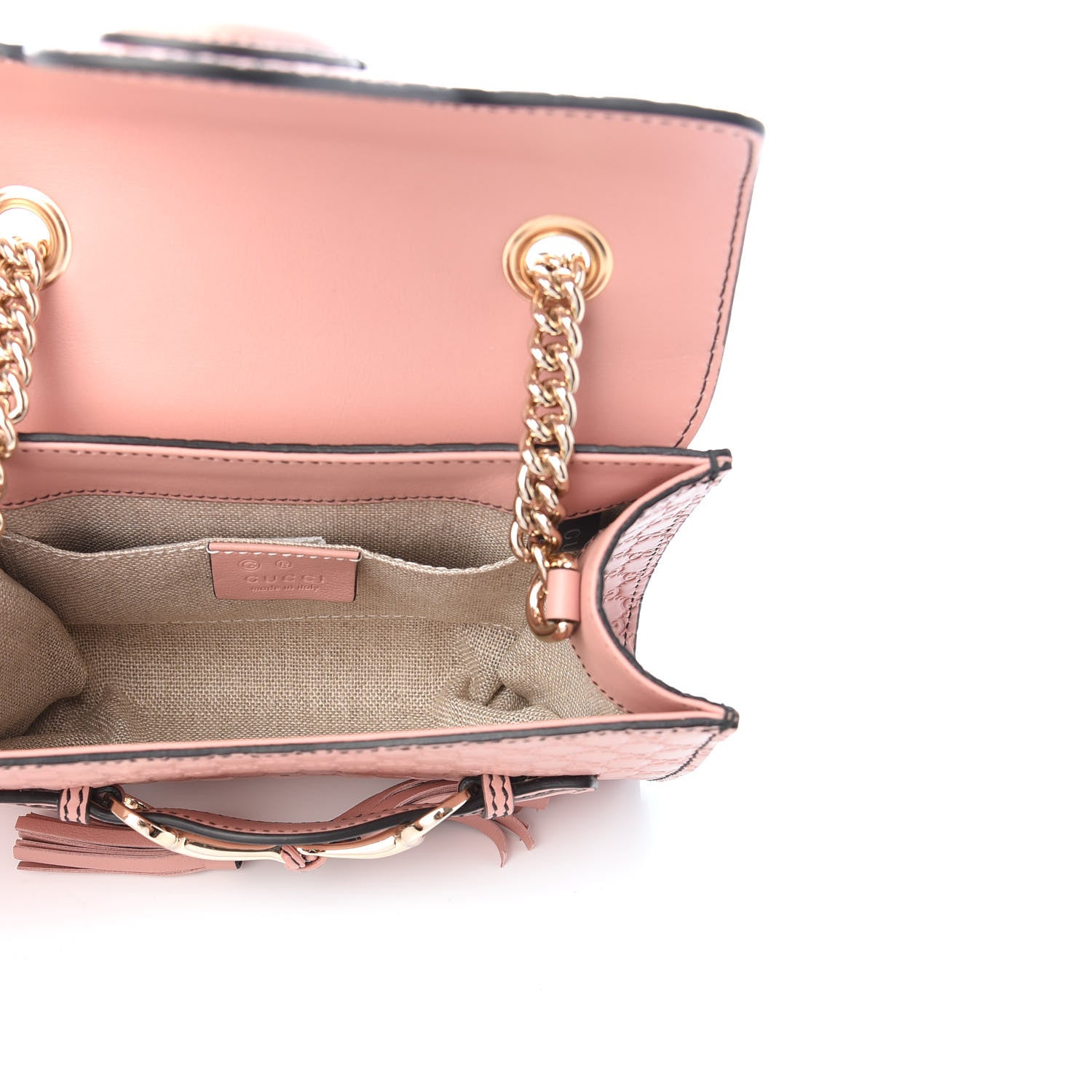 Gucci Microguccissima Mini Emily Shoulder Bag Soft Pink 5 of 8