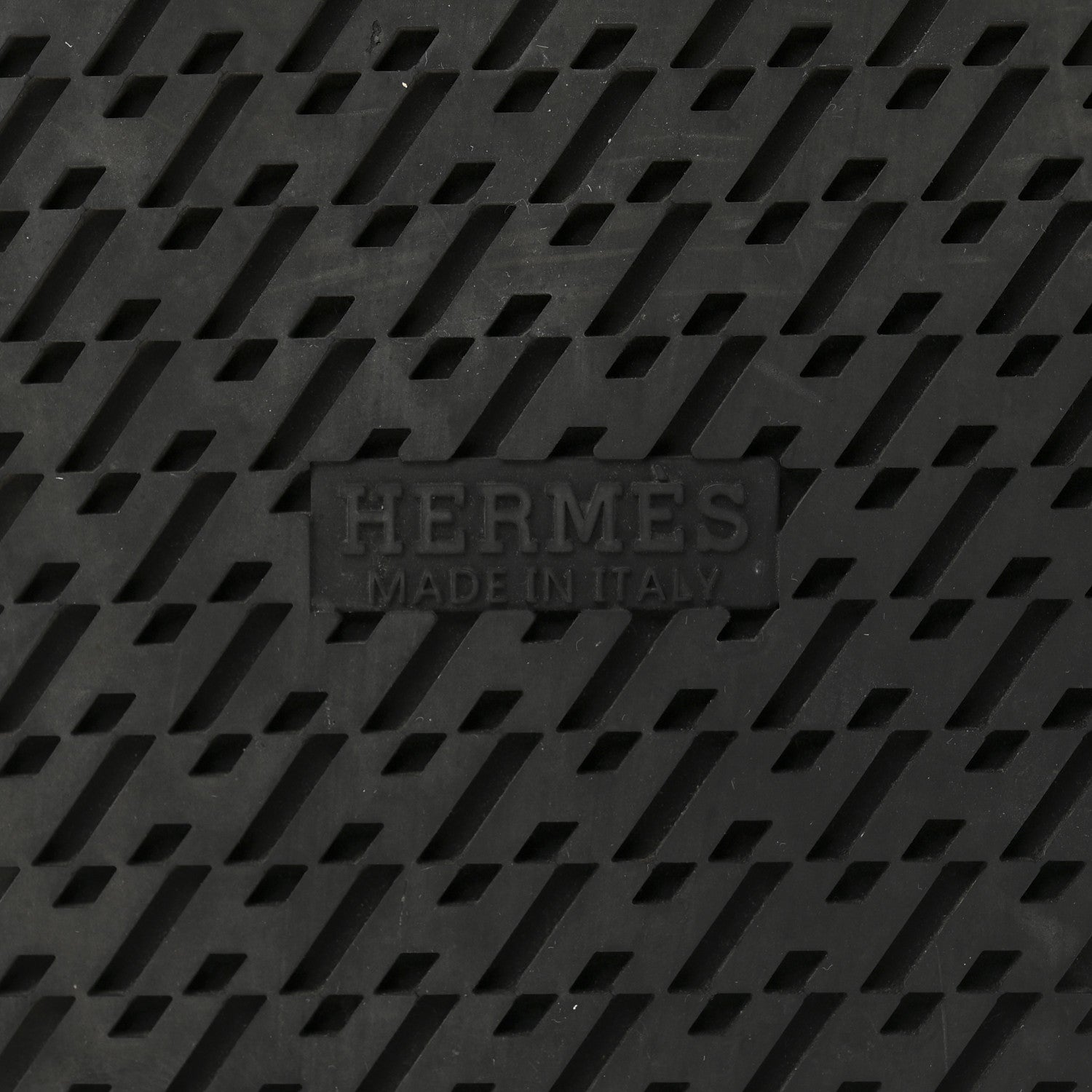Hermes Epsom Mens Chypre Sandals 44.5 Black Bleu Céleste 7 of 10