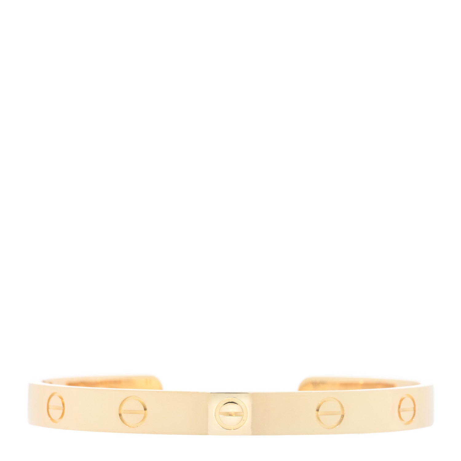 Cartier 18K Yellow Gold LOVE Cuff Bracelet 17 1 of 3
