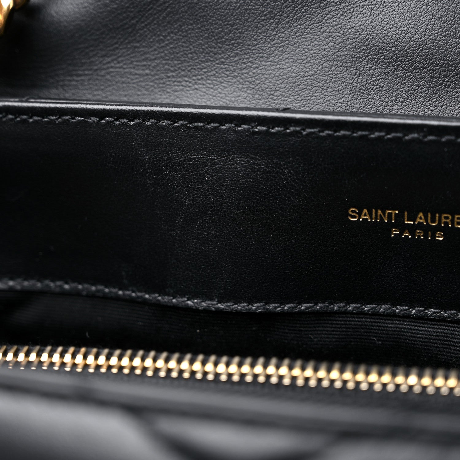 Saint Laurent Calfskin Y Quilted Monogram Medium Loulou Chain Satchel Black 13 of 13
