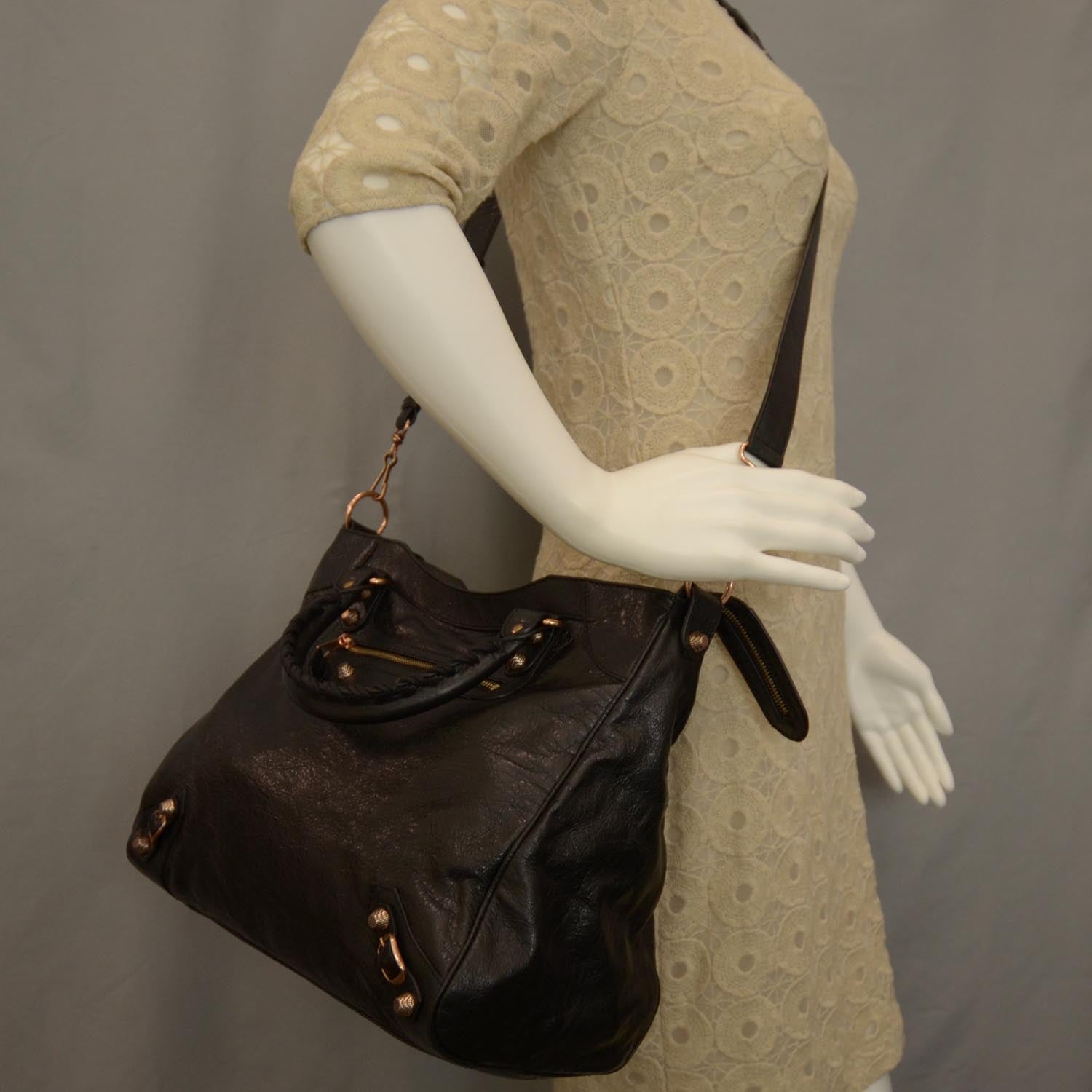 Balenciaga Agneau Giant 12 Rose Gold Hardware Velo Black 2 of 10