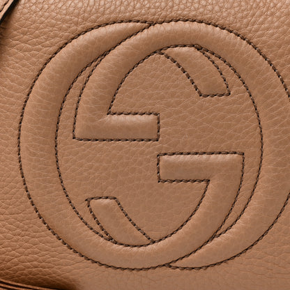 Gucci Pebbled Calfskin Small Soho Disco Bag Camelia 9 of 15
