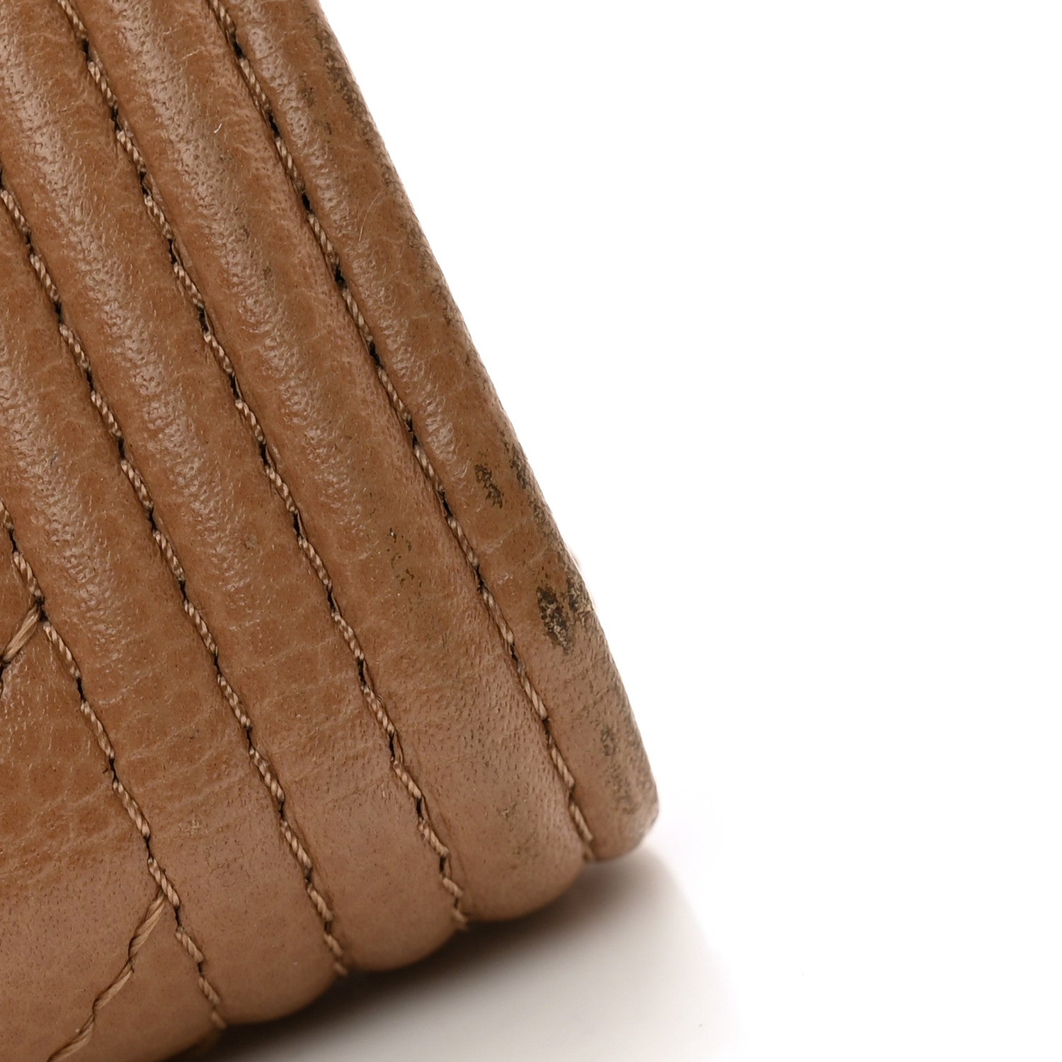 Chanel Caviar Chevron Quilted Boy Flap Card Holder Dark Beige 12 of 14