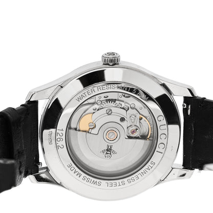 Gucci Stainless Steel Calfskin 42mm G-Timeless Bee Automatic Watch Black 4 of 4