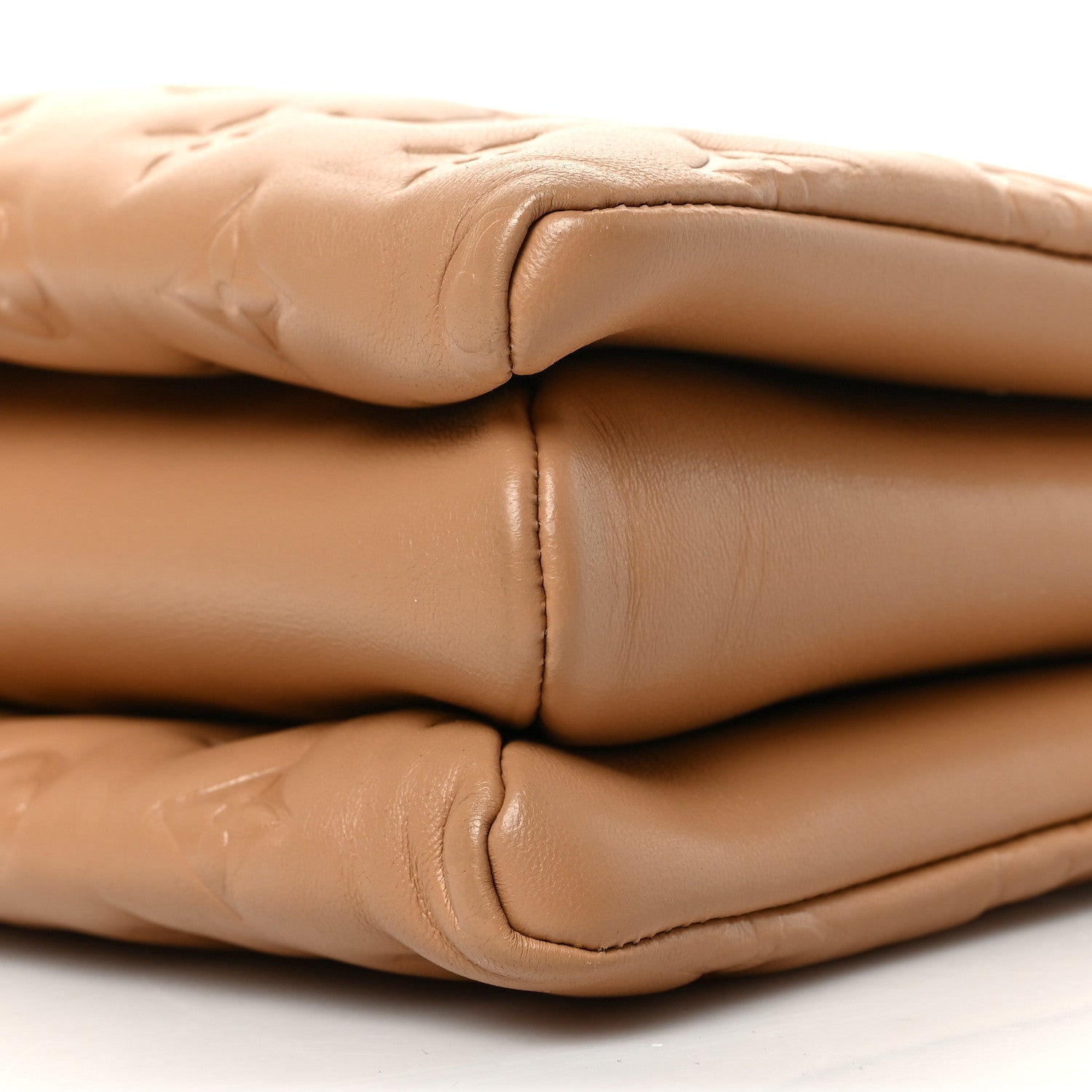 Louis Vuitton Lambskin Embossed Monogram Coussin PM Camel 8 of 8