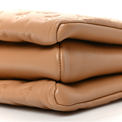 Louis Vuitton Lambskin Embossed Monogram Coussin PM Camel 8 of 8